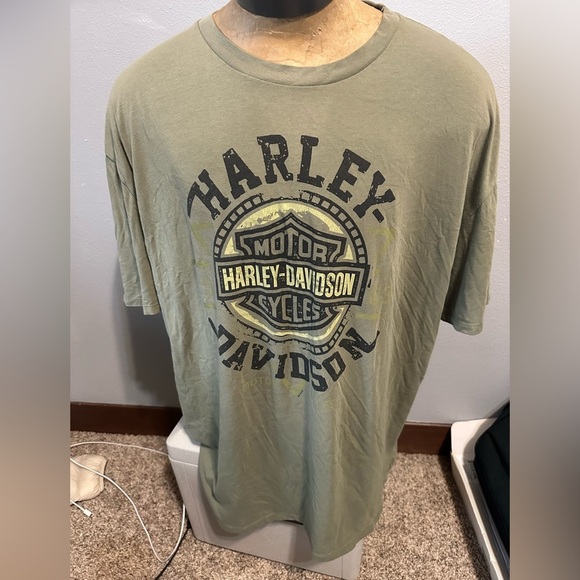 Harley-Davidson XXL Graceland Memphis, TN Men's Green T-Shirt - Picture 1 of 5